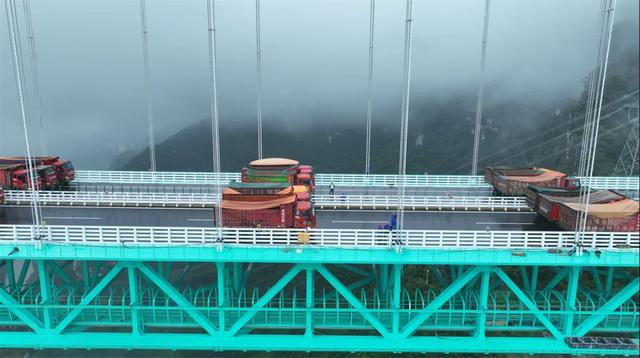 花江峡谷大桥完成第二次荷载试验 通车进入倒计时