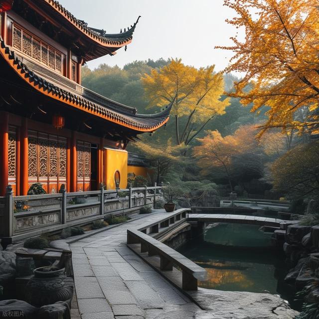惊喜！杭州2个免费地方的枫叶红啦，超美有古韵，秒杀日本浅草寺