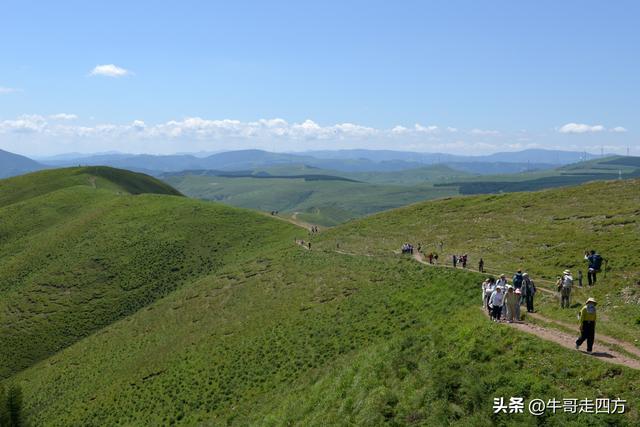 河北麻田岭（上）：绿野铺毡接云影、风轮伴路探山魂