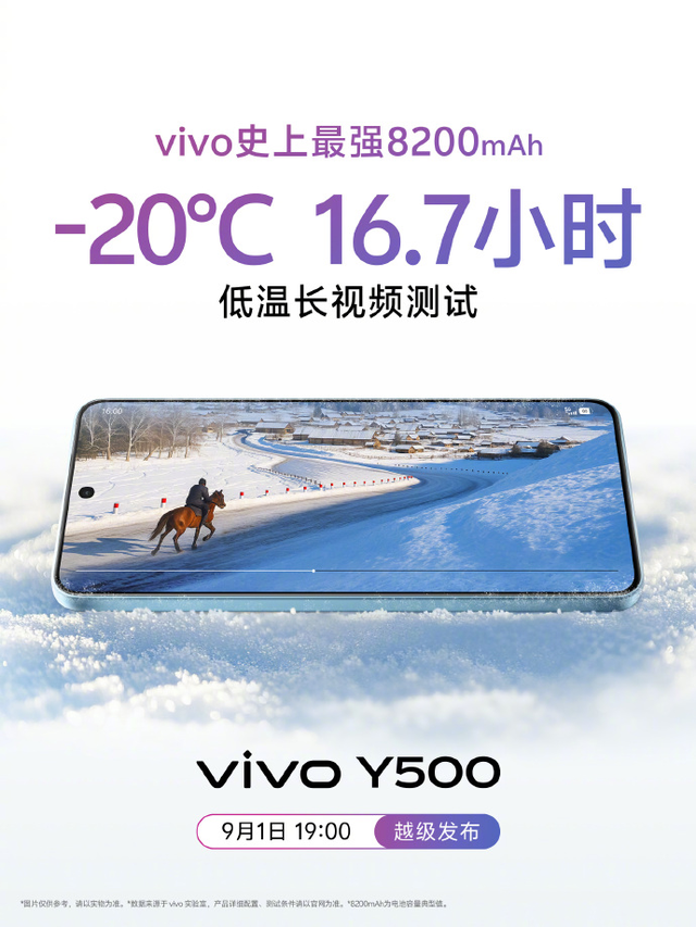 vivo Y500震撼来袭，搭载8200mAh大电池，续航能力突破