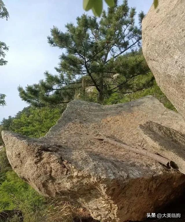 临朐这个山村的石头很特别,巨石之下有一汪清泉
