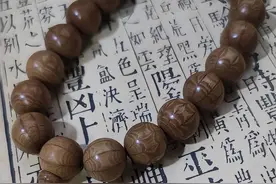 佛教圣地的珍宝：五台山六道木佛珠，佩戴者的心灵护盾图片