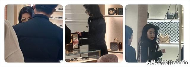 刘亦菲逛LV店被偶遇，试衣专注忘镜头	，网友：这“骨相”太能打了