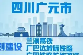四川：关于兰渝高铁、广巴达城际铁路的回复，广元市将积极争取图片