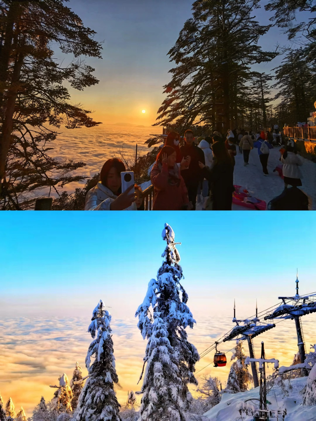 太好了是瓦屋山的雪，我们南方孩子又快乐了！