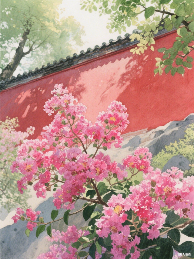 一秒入画！千年紫薇花，打卡夏日限定的剑门关浪漫