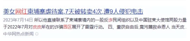她在柬埔寨7天被轮奸9次，被大陆解救，回台湾后立马抹黑大陆