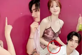 (G) I-DLE舒华「对视、搭肩」男偶像就被骂！ 韩网狠酸：花痴吗？图片