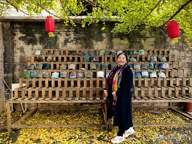 游长岗岭古村，观飘黄银杏