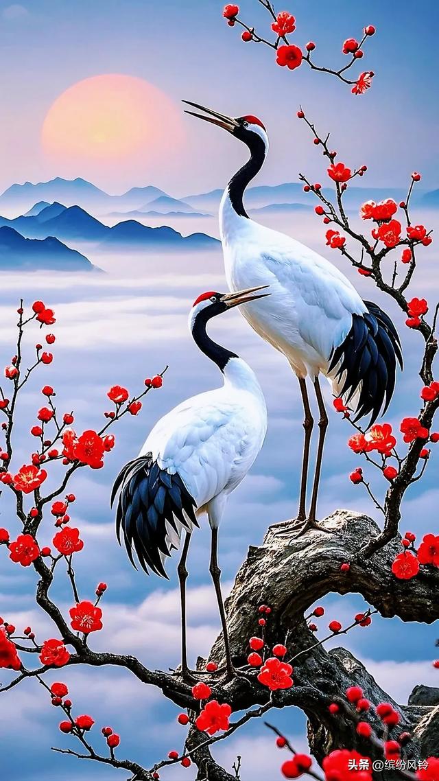 梅开如霞，缀满枝头