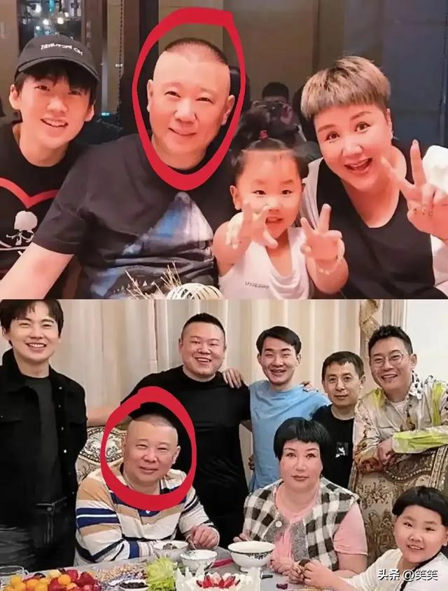 郭德纲一家现身上海，王惠穿绿裙胖到没脖子、10岁郭汾阳长歪了