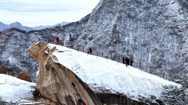 华山雪落，一脚踏进水墨仙境