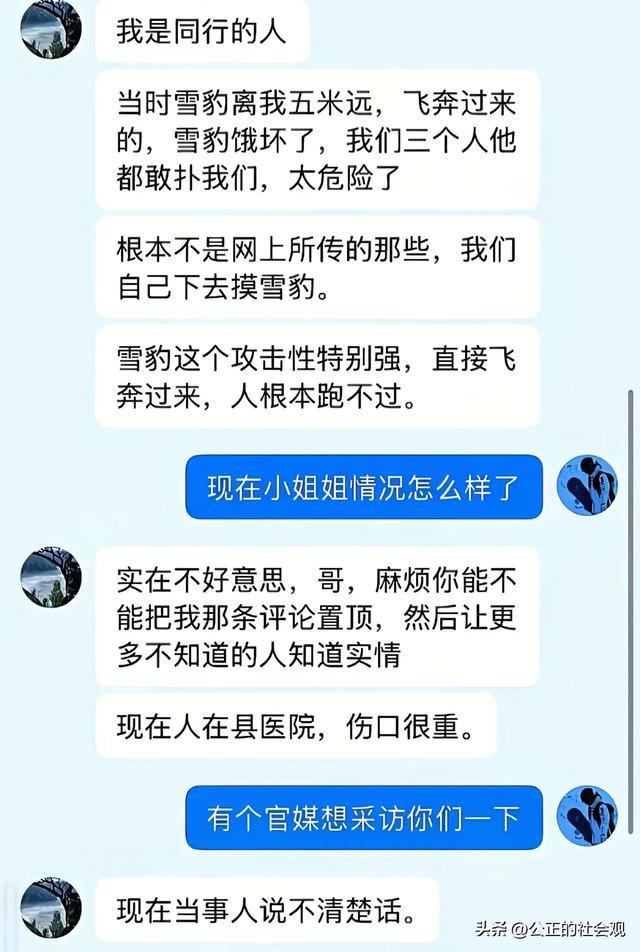 可可托海雪豹伤人航拍图曝光！铁证打脸当事人说法，这下辩无可辩