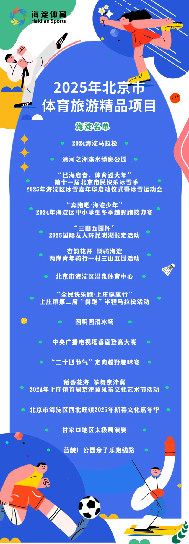 体育旅游精品项目！海淀21项入选