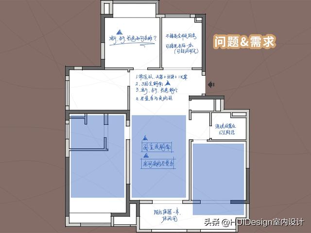 127㎡改造，非要三房朝南？如何破解空间矛盾，实现功能需求？