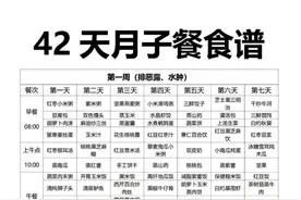 42天月子餐食谱，赶紧收藏，详细到每一餐每一点心图片