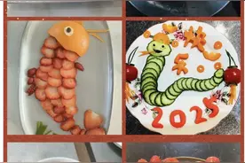 来看看冰城孩子做的新春创意菜图片