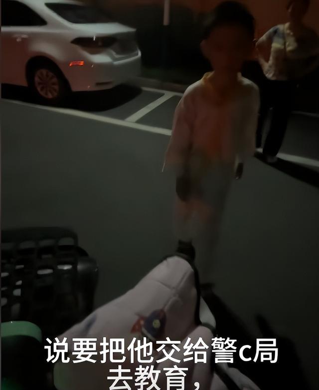家长联手警察给迷恋手机男孩上了一课