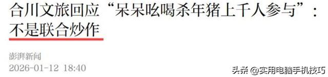 合川刨猪汤火到央视！人民日报点名，恶心事发生	，呆呆网名恐难保