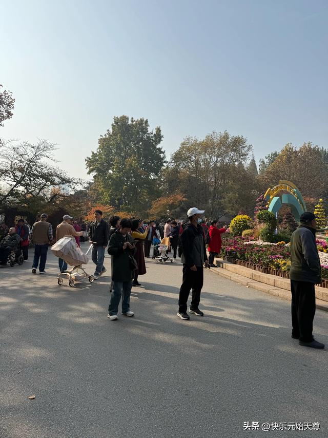 我一上午去了两个公园，