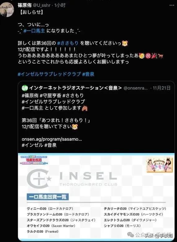 因喜欢《赛马娘》，外国粉丝买了匹赛马