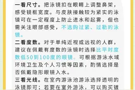 收藏！游泳装备选购指南图片