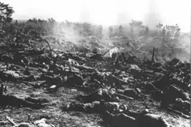 南怀化大屠杀：日军当着母亲的面，将襁褓中的婴儿撕成两半图片