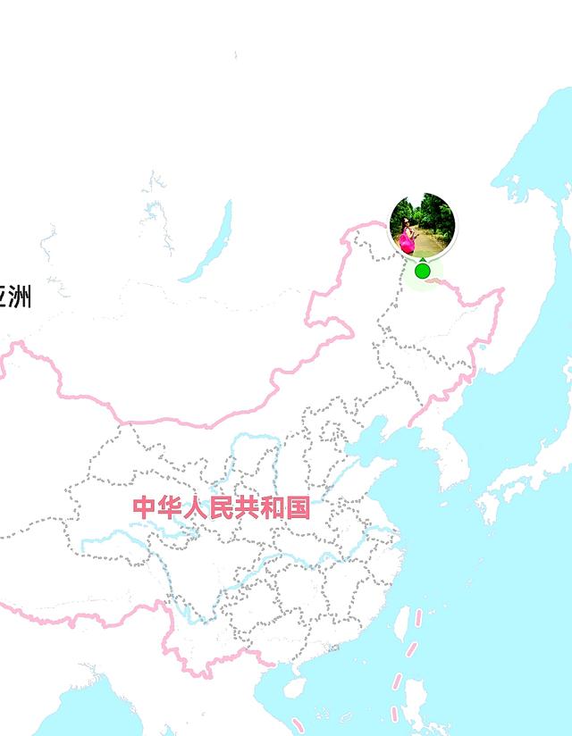 打卡中朝俄蒙边境线