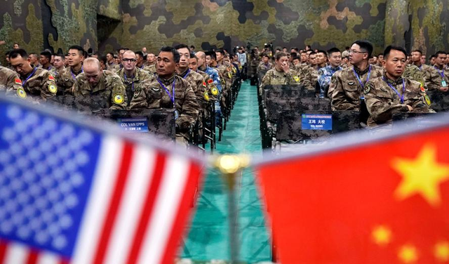 中美军方在华盛顿密会两天，特朗普有大仗要打，就怕和中国有误会