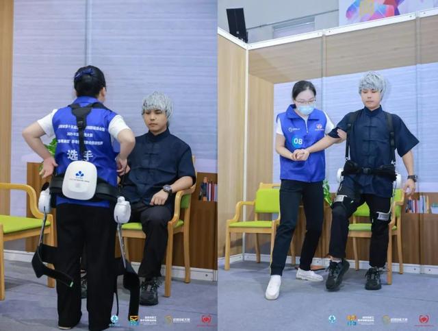 作为科技智能助行机器人在深圳养老护理员职业技能竞赛中使用