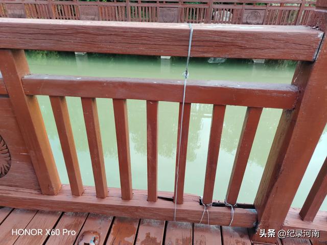 全国文明城市柘城县国家湿地公园榕湖斥巨资升级的人行栈道现状
