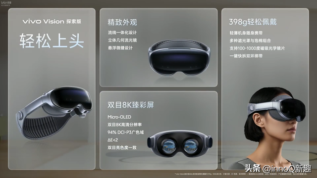 vivo Vision正式发布：安卓阵营唯一MR头显 398g全球最轻