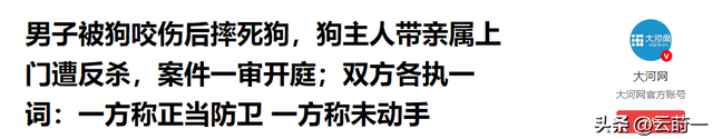 狗主人被反杀案开庭，9人闯门打砸，妻子后悔冲动，更多细节披露