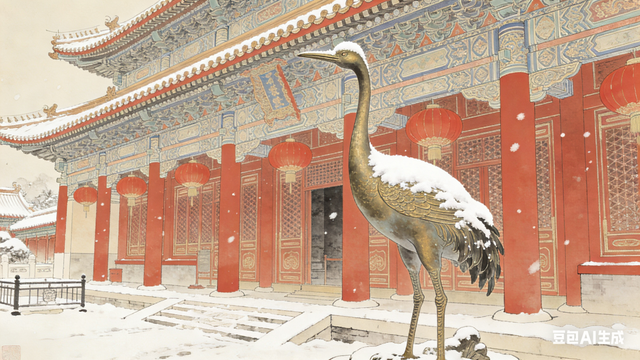 雪后颐和园美成水墨长卷