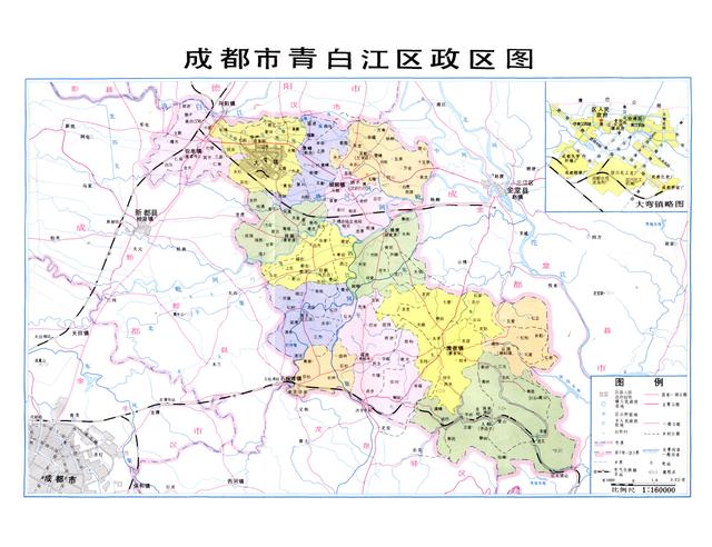四川省青白江区历史沿革及行政区划