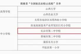 正在公示！长治1所学校入选！图片