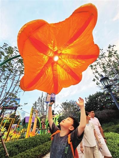 灯会复刻青岛“花园城市”的浪漫基因 “花”样灯组为游人打开浪漫芬芳之旅