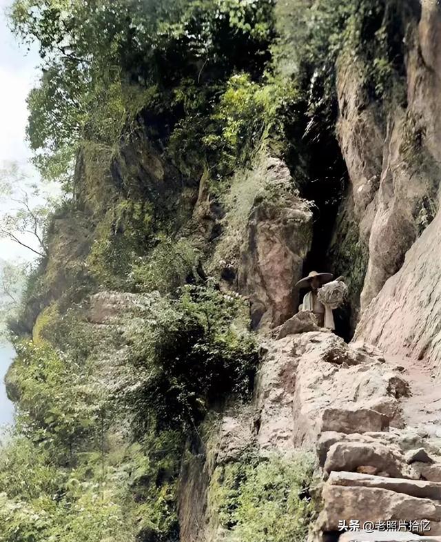 太罕见，90年前德国人拍摄的华山！那时的华山，竟如此壮观？