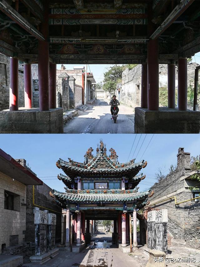 介休乡村封神，500年琉璃镇河楼，小巧却藏大招