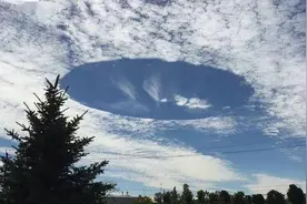 台湾强震, 天空异象, 网络照片天空异象预示着台湾强震的来临？图片