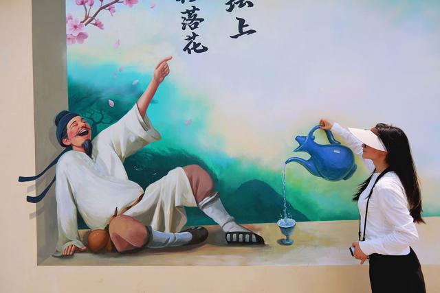 济源五龙口镇山口村，一处神话主题村落，能看到众多神话卡通壁画