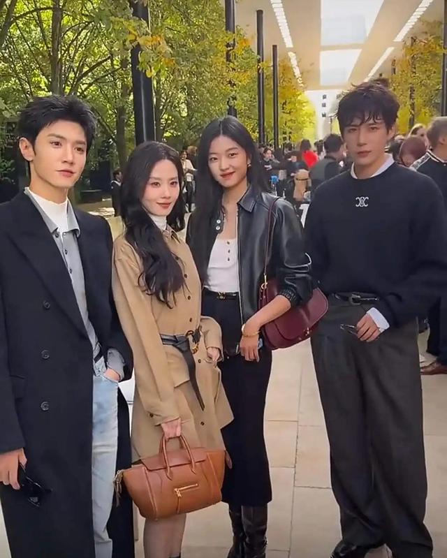 刘诗诗陈哲远王安宇孙千巴黎同框，CELINE秀场颜值封神