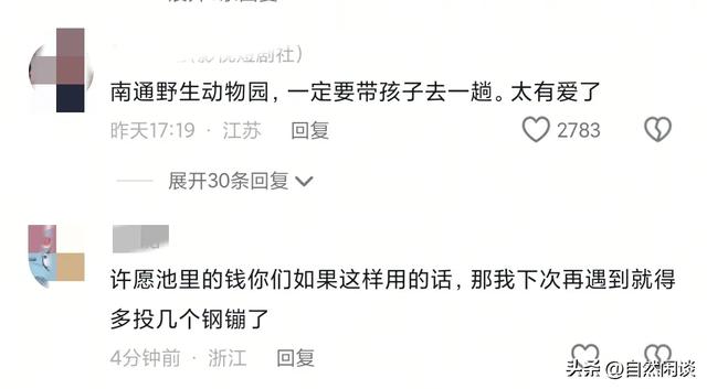 南通一动物园将许愿池里的硬币全部捞空,知道真相后网友们哭了