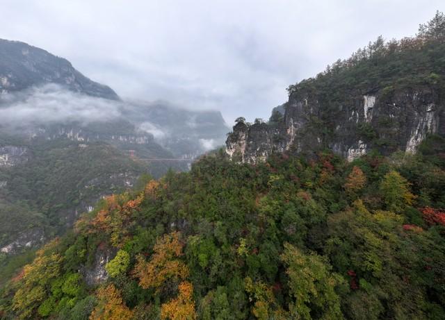 今日小雪初晴，襄阳变身美拉德色系的山水画框！