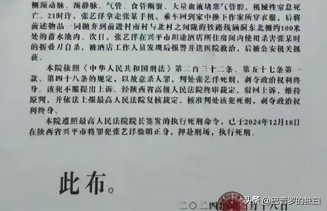 知名演员张艺洋已枪毙！中国娱乐圈首例，倪大红、李雪健被牵连