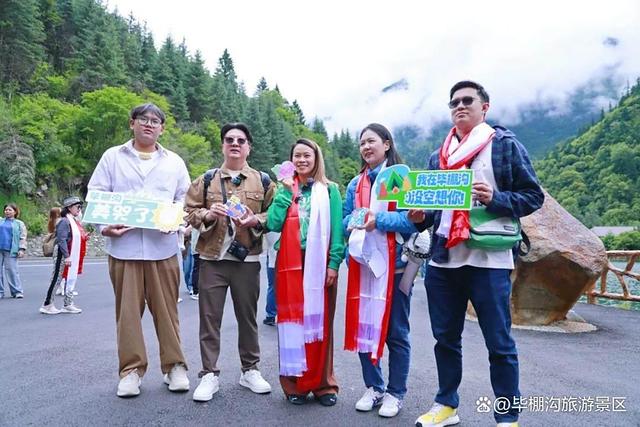 执清凉为笔！泰国百商团走进毕棚沟，共绘山水长卷！