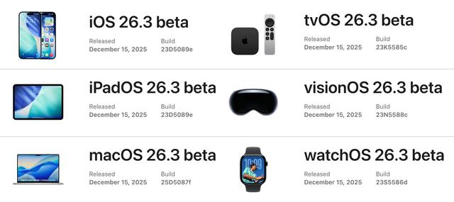 苹果发布iOS 26.3首个测试版，三个新变化及升级须知