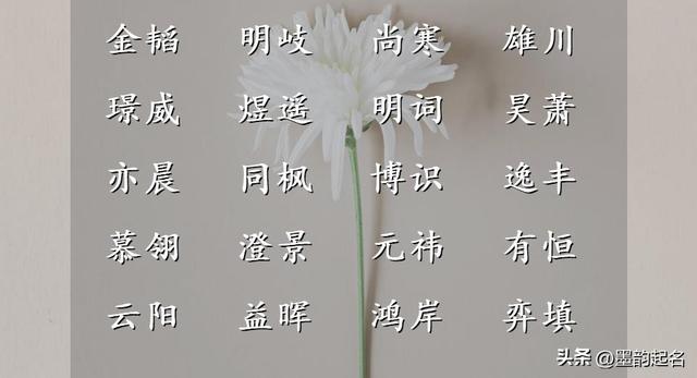 起个语妙絶伦的女孩名字，看着就喜欢