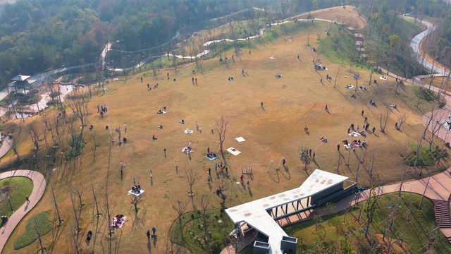 视觉丨金义中央公园人气旺