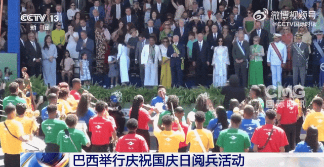 巴西阅兵现场画面来了